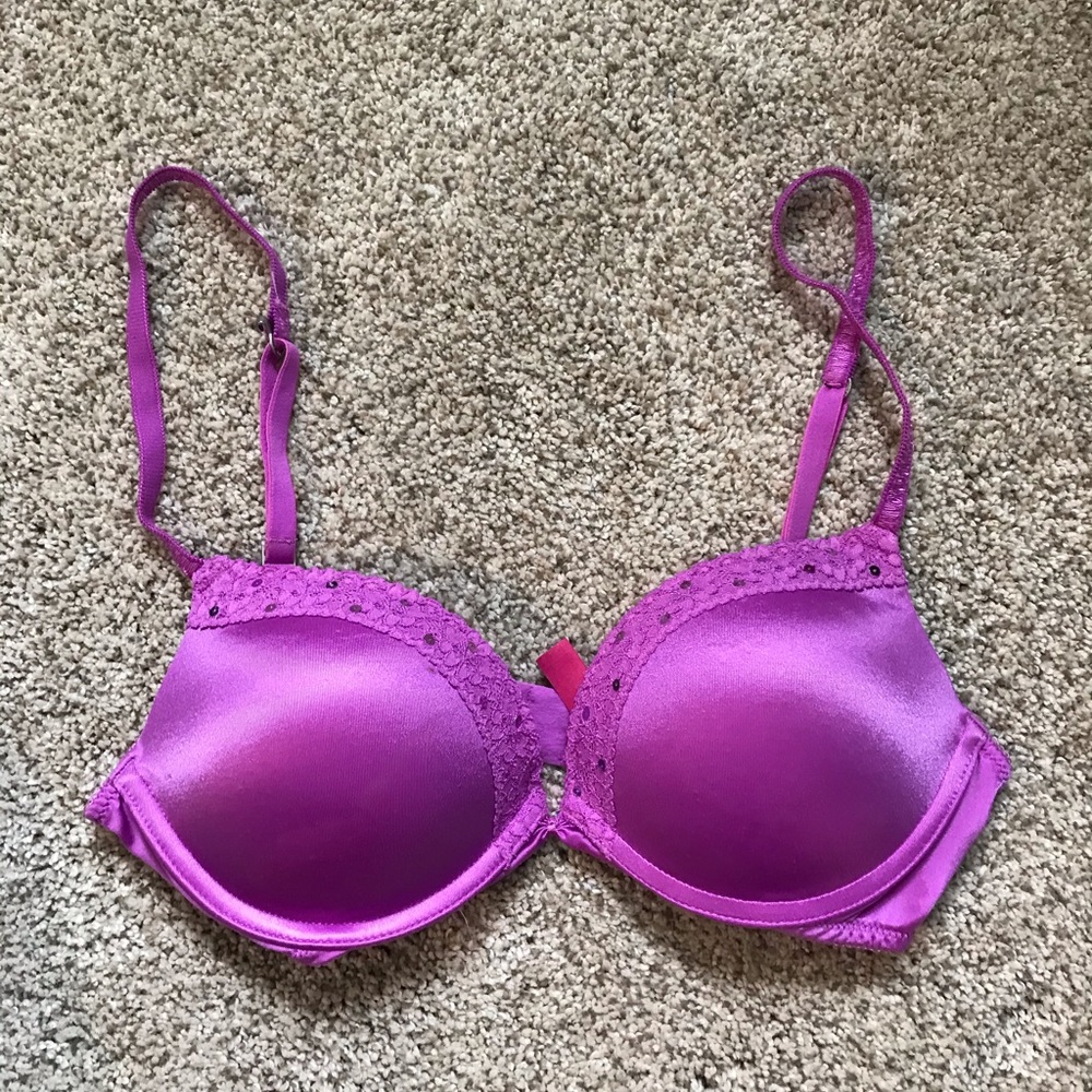 Victoria’s Secret Pink Purple Push Up bra